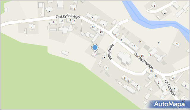 Smołdzino, Kościelna, 1, mapa Smołdzino