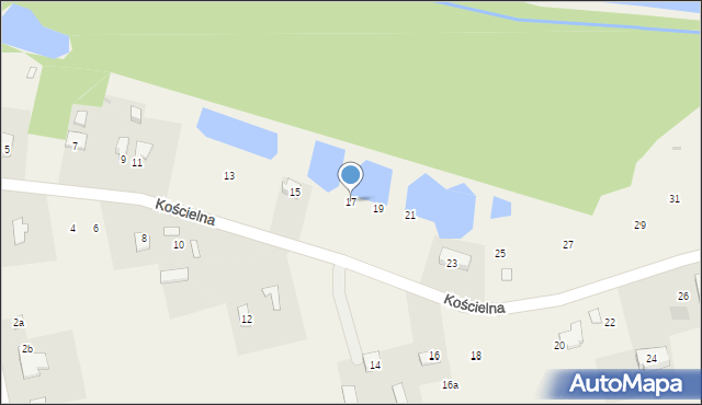 Snopków, Kościelna, 17, mapa Snopków