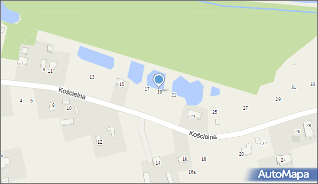 Snopków, Kościelna, 19, mapa Snopków