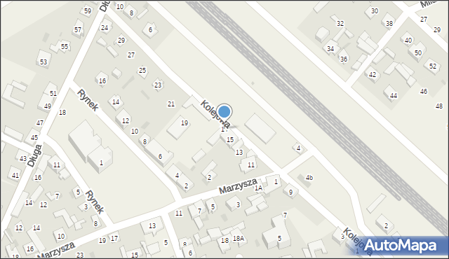 Sobolew, Kolejowa, 17, mapa Sobolew