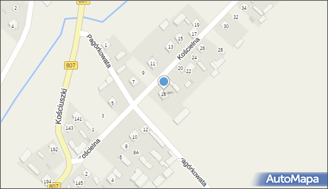 Sobolew, Kościelna, 18, mapa Sobolew