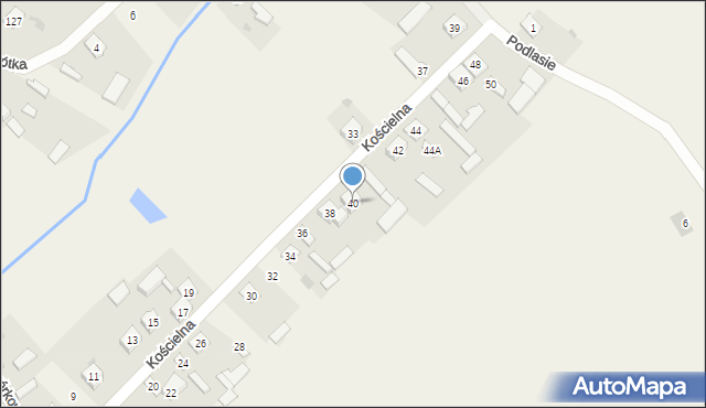 Sobolew, Kościelna, 40, mapa Sobolew