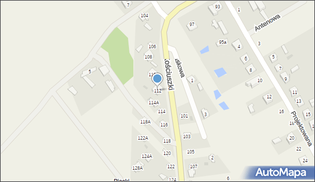 Sobolew, Kościuszki Tadeusza, gen., 112, mapa Sobolew