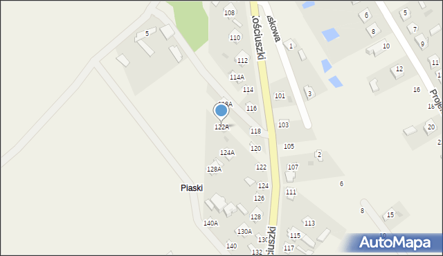 Sobolew, Kościuszki Tadeusza, gen., 122A, mapa Sobolew