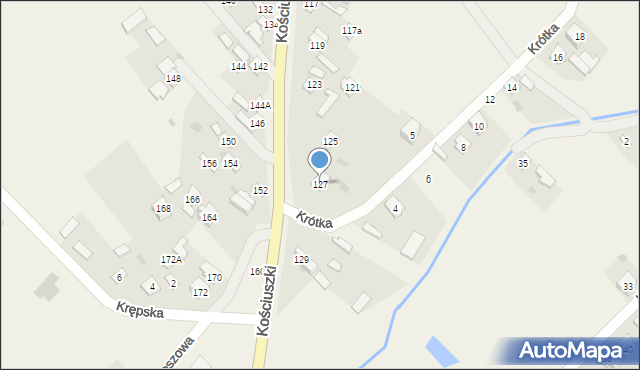 Sobolew, Kościuszki Tadeusza, gen., 127, mapa Sobolew