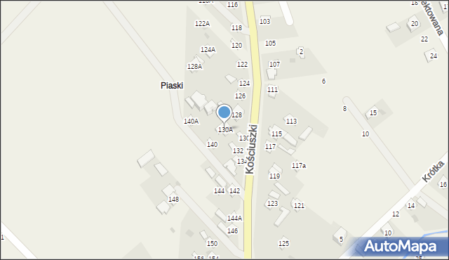 Sobolew, Kościuszki Tadeusza, gen., 130A, mapa Sobolew