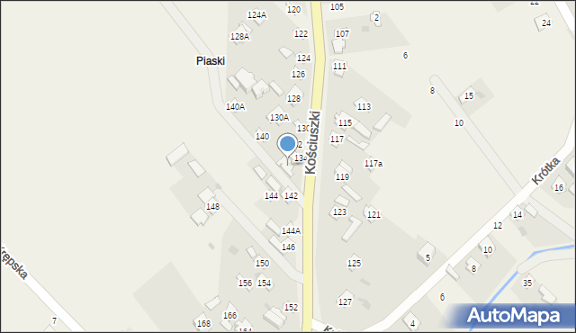 Sobolew, Kościuszki Tadeusza, gen., 138, mapa Sobolew