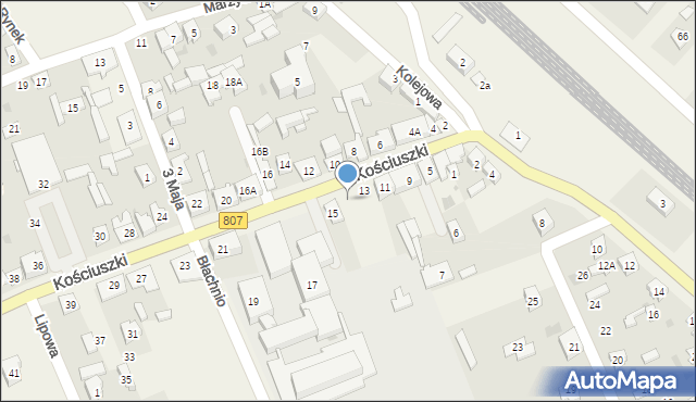 Sobolew, Kościuszki Tadeusza, gen., 13A, mapa Sobolew