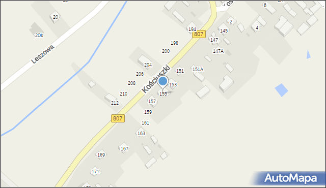 Sobolew, Kościuszki Tadeusza, gen., 155, mapa Sobolew