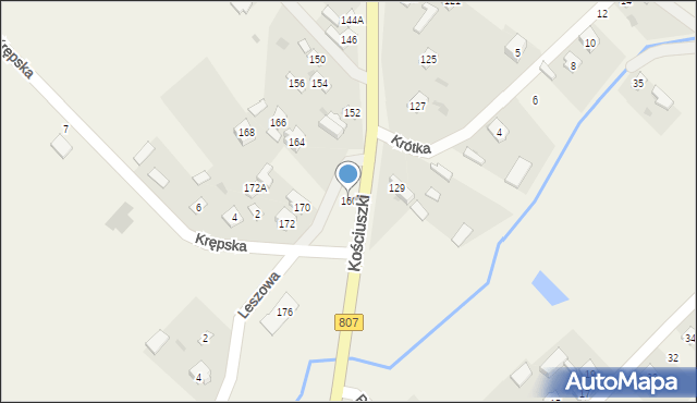 Sobolew, Kościuszki Tadeusza, gen., 160, mapa Sobolew