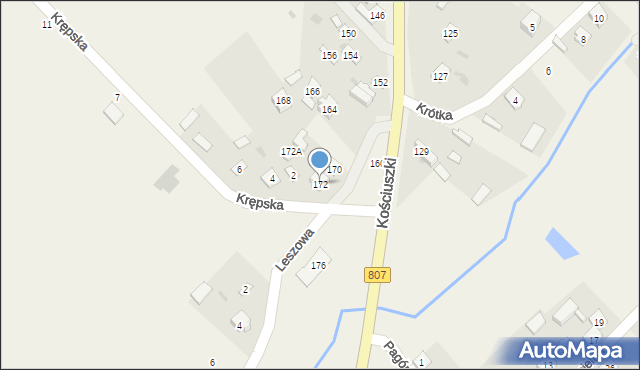 Sobolew, Kościuszki Tadeusza, gen., 172, mapa Sobolew