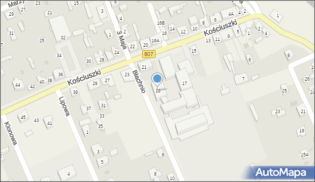 Sobolew, Kościuszki Tadeusza, gen., 19, mapa Sobolew