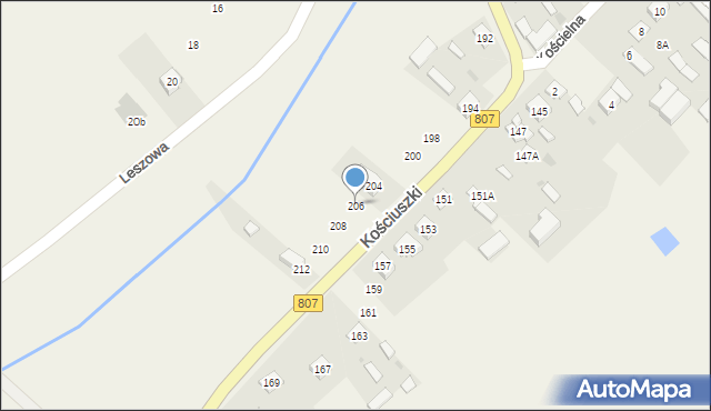 Sobolew, Kościuszki Tadeusza, gen., 206, mapa Sobolew