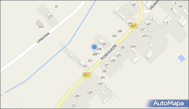 Sobolew, Kościuszki Tadeusza, gen., 208, mapa Sobolew