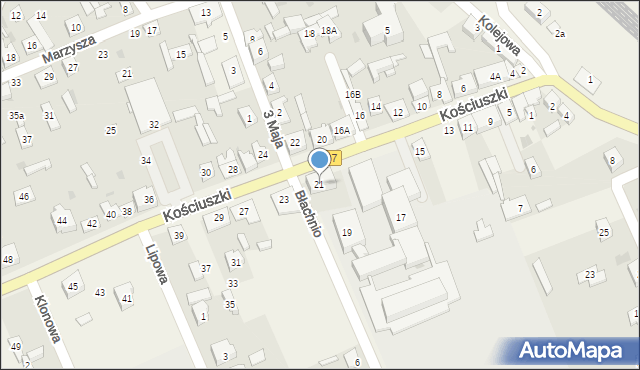 Sobolew, Kościuszki Tadeusza, gen., 21, mapa Sobolew