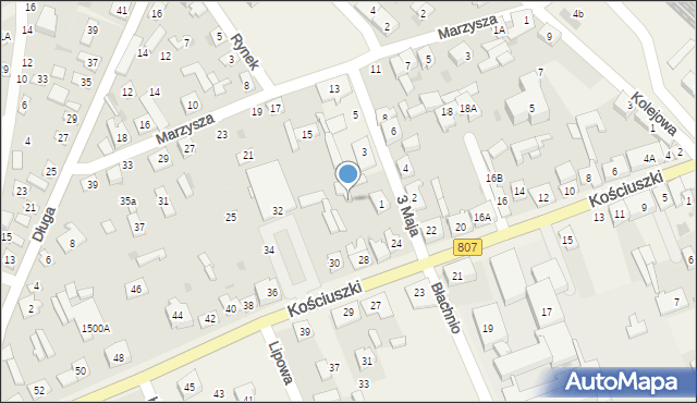 Sobolew, Kościuszki Tadeusza, gen., 28b, mapa Sobolew