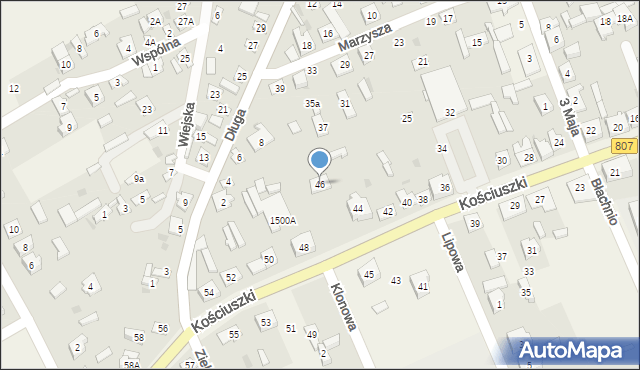 Sobolew, Kościuszki Tadeusza, gen., 46, mapa Sobolew