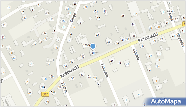 Sobolew, Kościuszki Tadeusza, gen., 48, mapa Sobolew