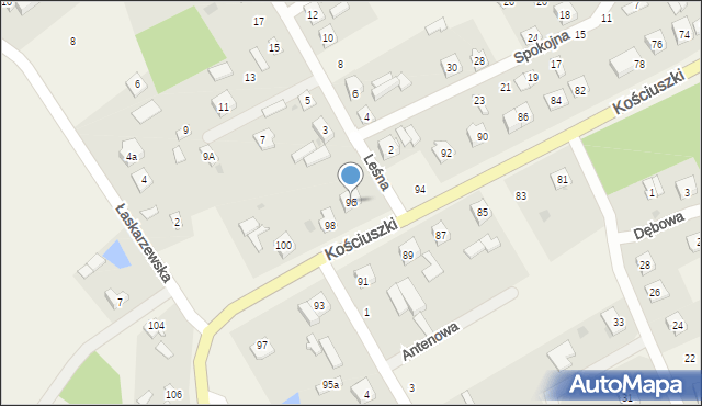 Sobolew, Kościuszki Tadeusza, gen., 96, mapa Sobolew