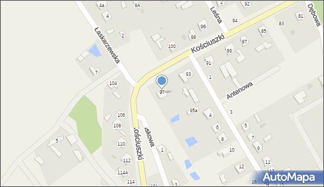 Sobolew, Kościuszki Tadeusza, gen., 99, mapa Sobolew