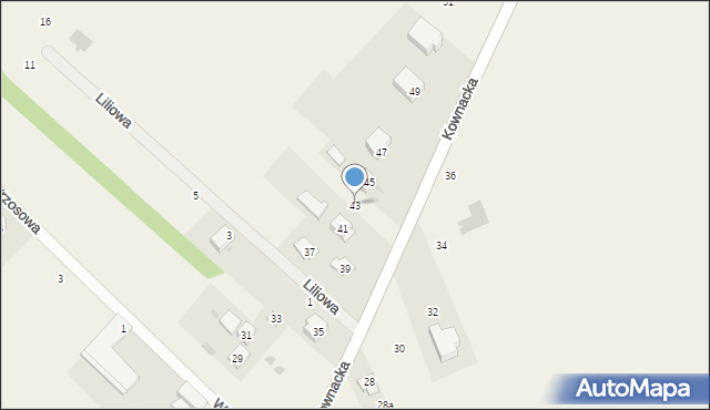 Sobolew, Kownacka, 43, mapa Sobolew