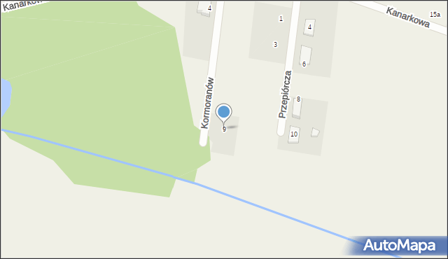 Sobolewo, Kormoranów, 9, mapa Sobolewo