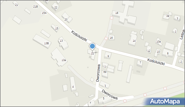 Sobowidz, Kościuszki Tadeusza, gen., 11, mapa Sobowidz