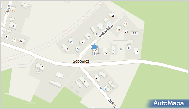 Sobowidz, Kościuszki Tadeusza, gen., 2, mapa Sobowidz