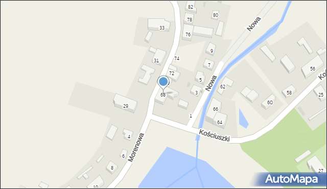 Sobowidz, Kościuszki Tadeusza, gen., 68, mapa Sobowidz