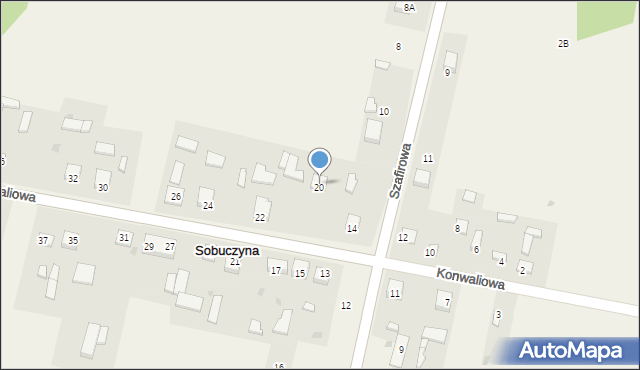 Sobuczyna, Konwaliowa, 18, mapa Sobuczyna