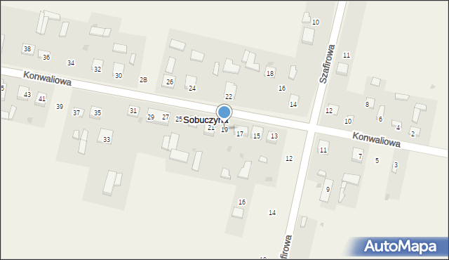 Sobuczyna, Konwaliowa, 19, mapa Sobuczyna