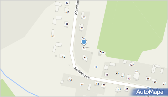 Sobuczyna, Konwaliowa, 54, mapa Sobuczyna