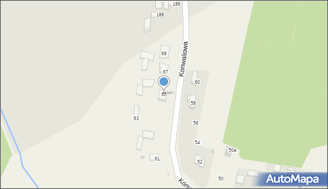 Sobuczyna, Konwaliowa, 65, mapa Sobuczyna