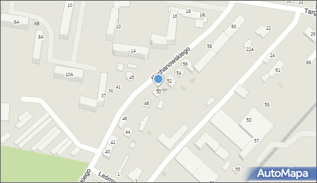 Sochaczew, Kochanowskiego Jana, 50, mapa Sochaczew