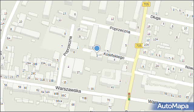 Sochaczew, Kosińskiego Wilhelma, kpt., 2, mapa Sochaczew