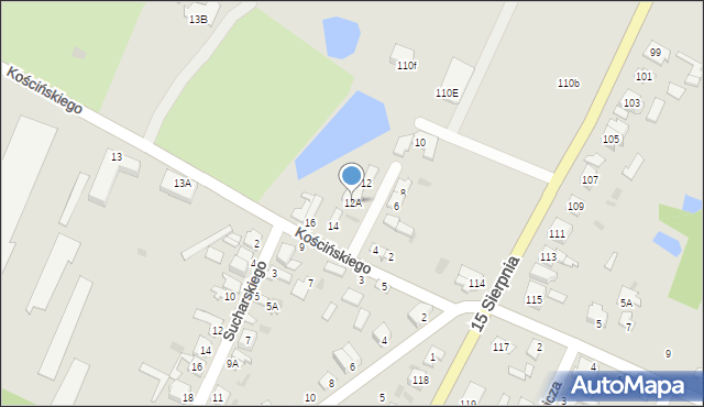 Sochaczew, Kościńskiego Ernesta, 12A, mapa Sochaczew