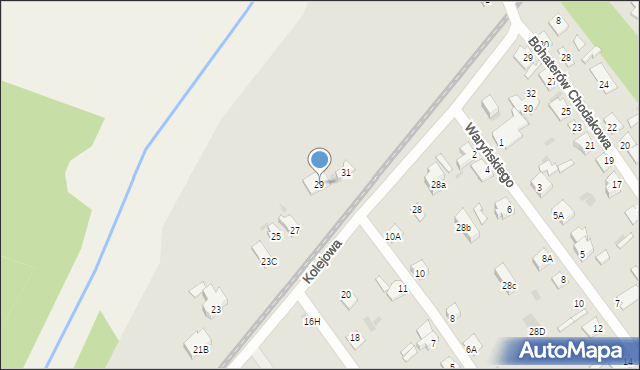 Sochaczew, Kolejowa, 29, mapa Sochaczew