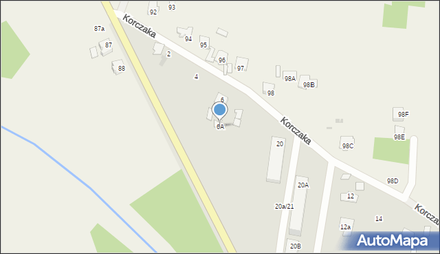 Sochaczew, Korczaka Janusza, 6A, mapa Sochaczew