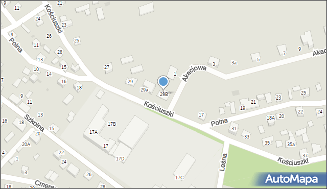 Sochocin, Kościuszki Tadeusza, gen., 29B, mapa Sochocin