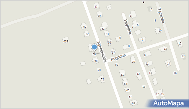 Sokółka, Konopnickiej Marii, 66, mapa Sokółka