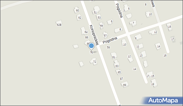 Sokółka, Konopnickiej Marii, 70, mapa Sokółka