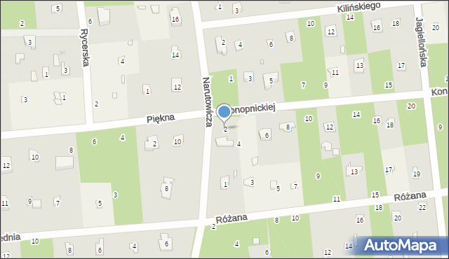 Sokolniki-Las, Konopnickiej Marii, 2, mapa Sokolniki-Las