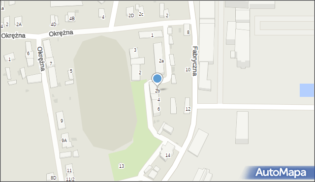 Sokołów Podlaski, Kochanowskiego Jana, 2b, mapa Sokołów Podlaski