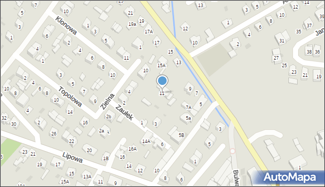 Sokołów Podlaski, Kosowska, 11, mapa Sokołów Podlaski