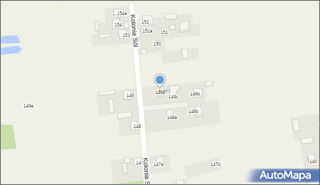 Sól, Kolonia Sól, 149a, mapa Sól