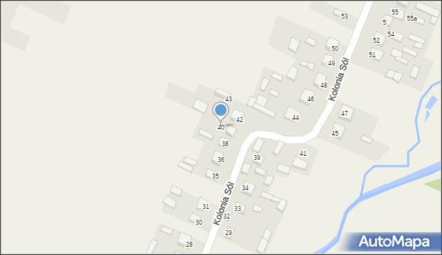 Sól, Kolonia Sól, 40, mapa Sól