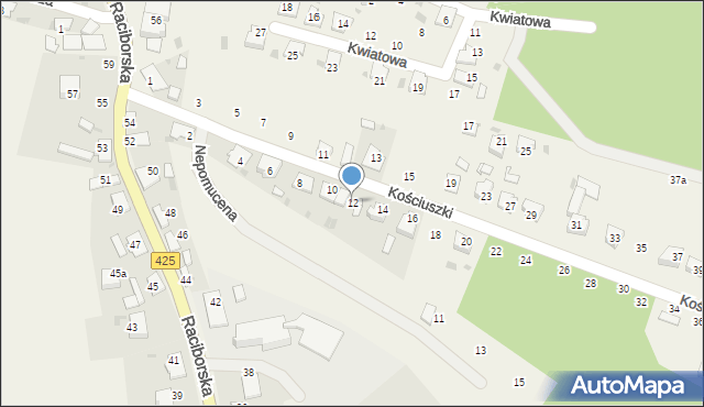 Solarnia, Kościuszki Tadeusza, gen., 12, mapa Solarnia