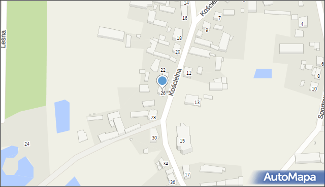 Solec, Kościelna, 26, mapa Solec