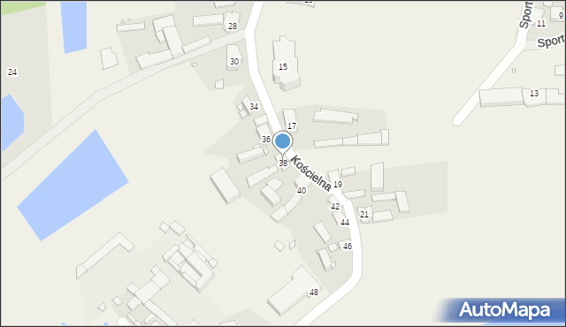 Solec, Kościelna, 38, mapa Solec