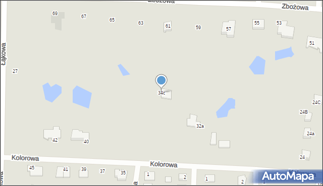 Solec Kujawski, Kolorowa, 34c, mapa Solec Kujawski